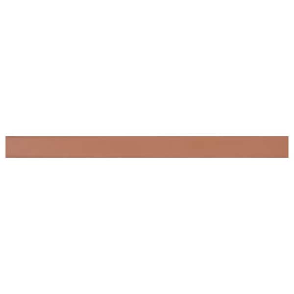 Marlow Terracotta 0.78 in. x 10.62 in. 3D Matte Ceramic Bullnose Wall Tile (0.05 Sq. Ft. / Each)