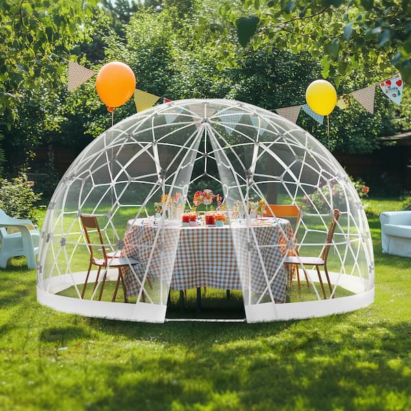 SVOPES Garden Dome Tent House, 9.5 ft. x 9.5 ft. Black Dome