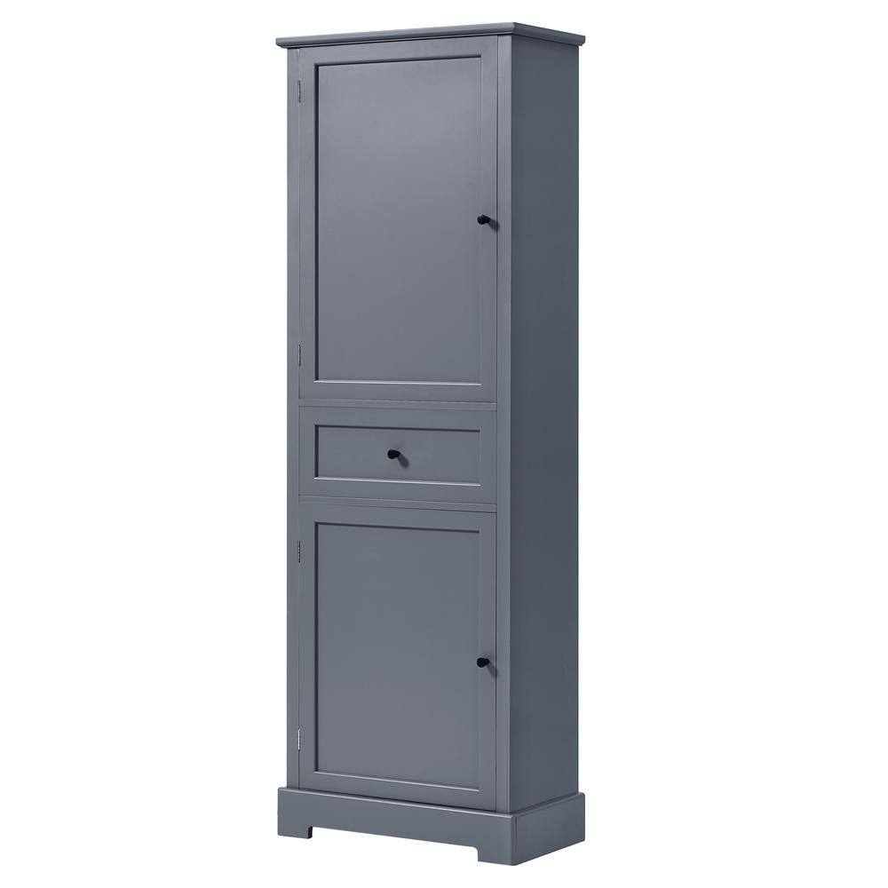 Nestfair 22.24 in. W x 11.81 in. D x 65.15 in. H Freestanding Gray Tall Linen with