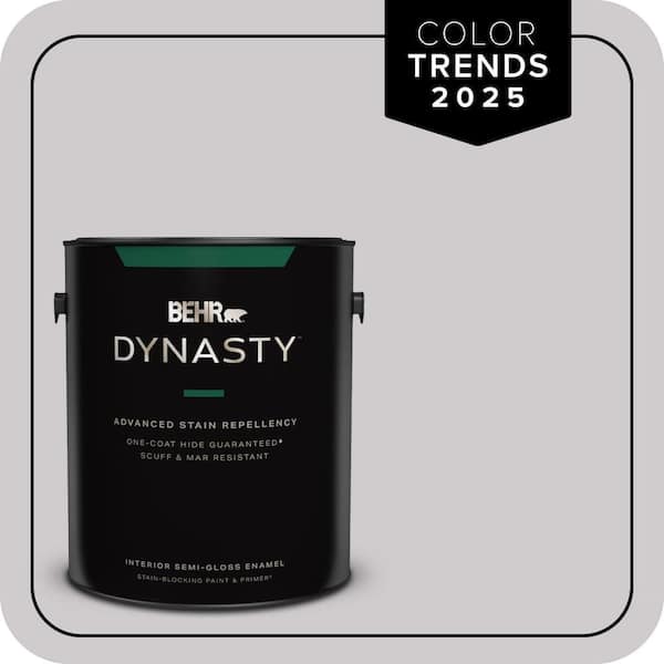 BEHR DYNASTY 1 gal. #MQ3-28 Rock Crystal One-Coat Hide Semi-Gloss Enamel Interior Stain-Blocking Paint & Primer