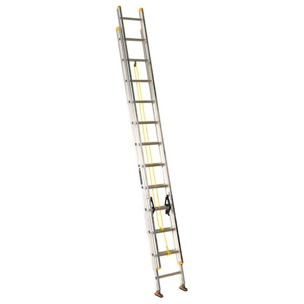 Louisville AE3224 Extension Ladder, Aluminum, 24 ft, I