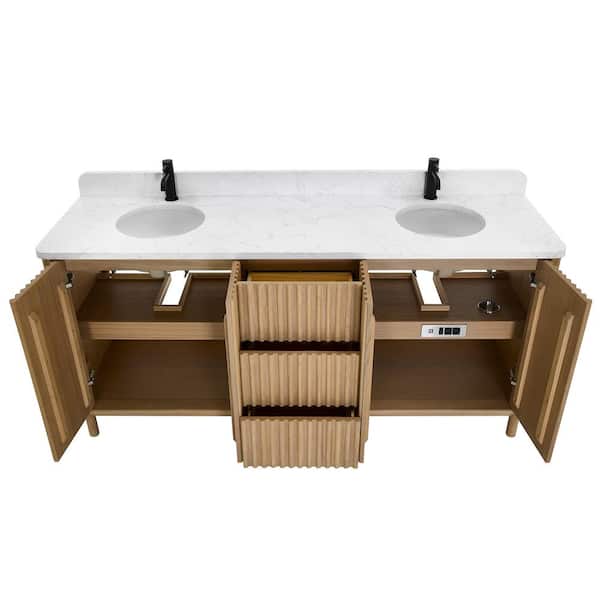 ROSWELL Seoul 72 in.W x 22 in.D x 33.8 in.H Double Bath