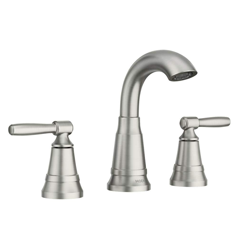 Halle Timeless Brushed Nickel 2-Handle Widespread Bathroom Faucet