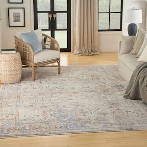 Timeless Classics Ivory 8 ft. x 10 ft. Medallion Traditional Area Rug