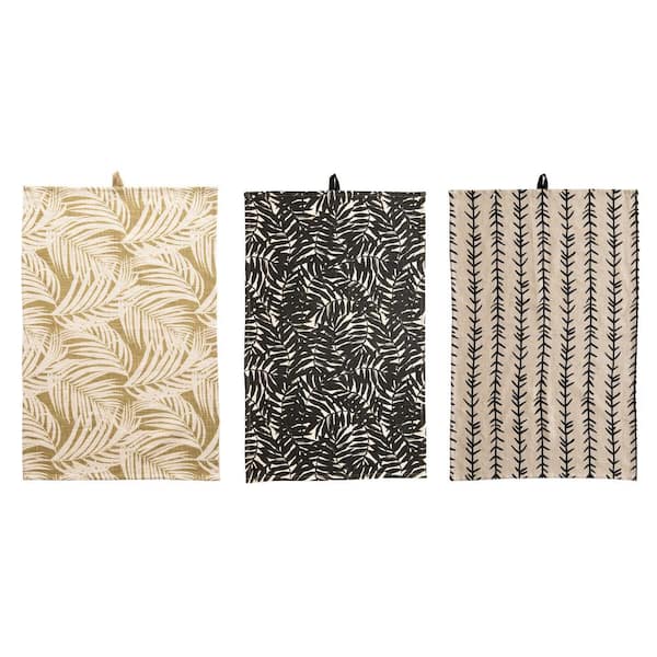 Storied Home Multi Printed Cotton Tea Towels (Set of 3 Styles)