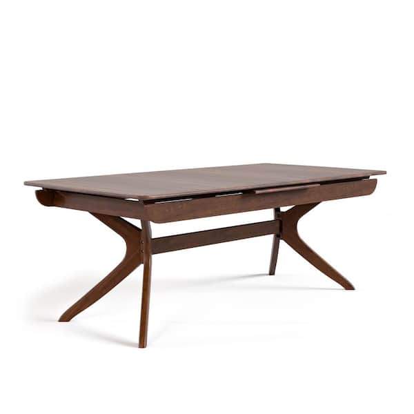 Furniture of America Shelun IV Rich Walnut Wood 102 in. Double