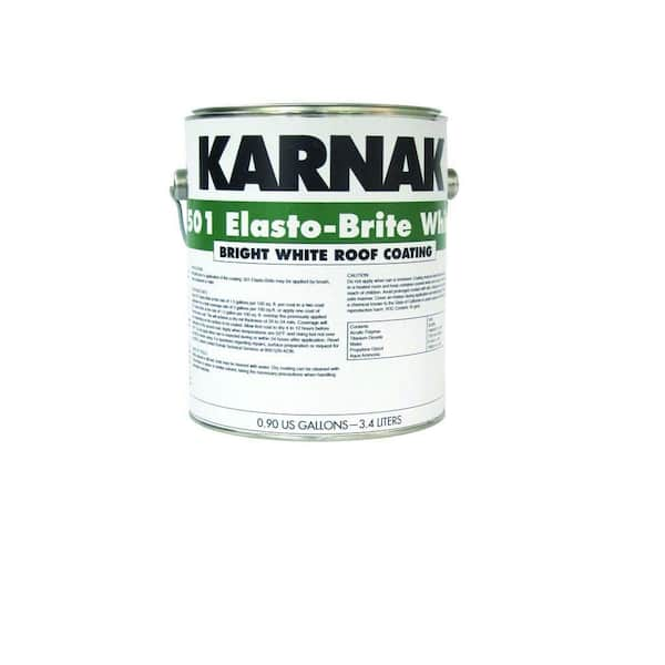 Karnak 1-Gal. 501 Elasto-Brite Acrylic White Reflective Roof Coating ...