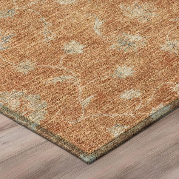 Chantille Machine Washable Indoor/Outdoor Abstract ACN3076 Copper 5 ft. x 7 ft. 6 in. Area Rug