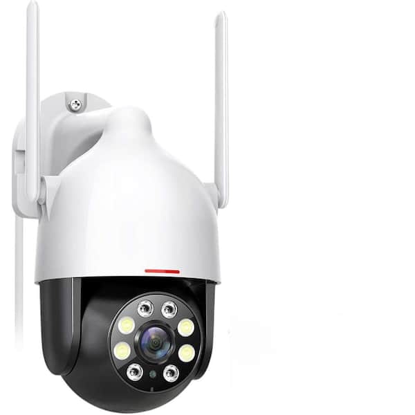 2K WiFi Surveillance Security Camera with Pan-Tilt 360° View, 3MP, Siren, 2-Way Audio, Full Color Night Vision