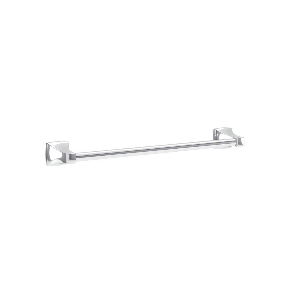 Polished Chrome 18 Inch Wall Mounted Towel Bar