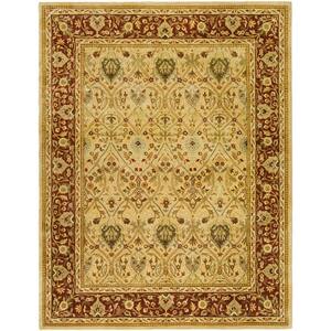 Persian Legend Ivory/Rust 6 ft. x 9 ft. Border Area Rug
