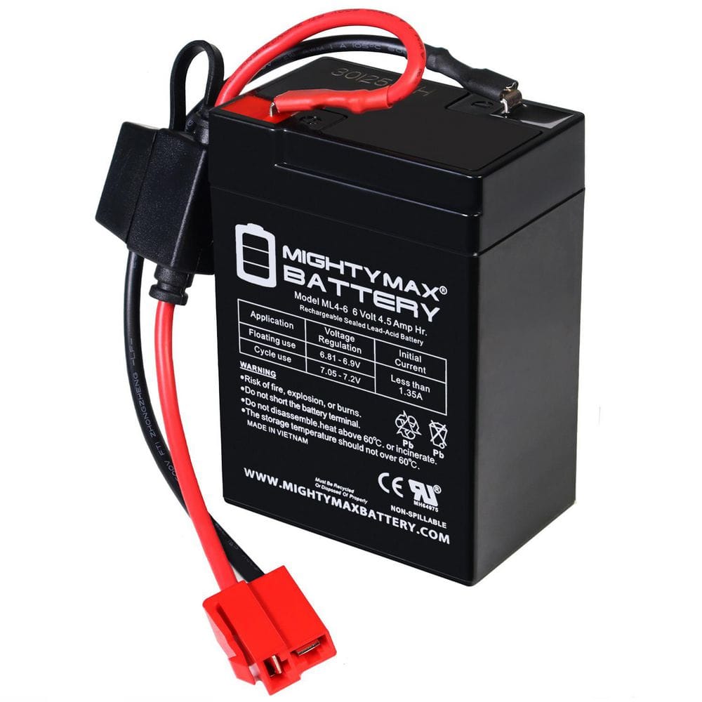 6V 4.5AH F1 SLA Replacement Battery Compatible With Kid Trax Minnie Mouse Vespa Scooter price history on PriceWatchPro