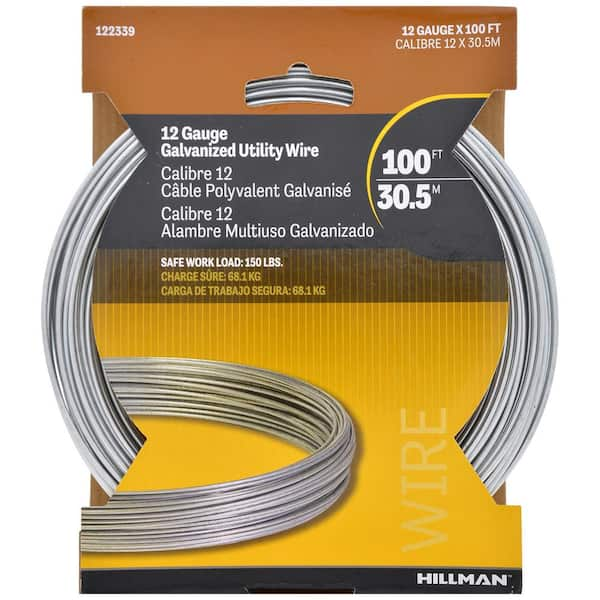 100 ft. 150 lb. 12-Gauge Galvanized Wire