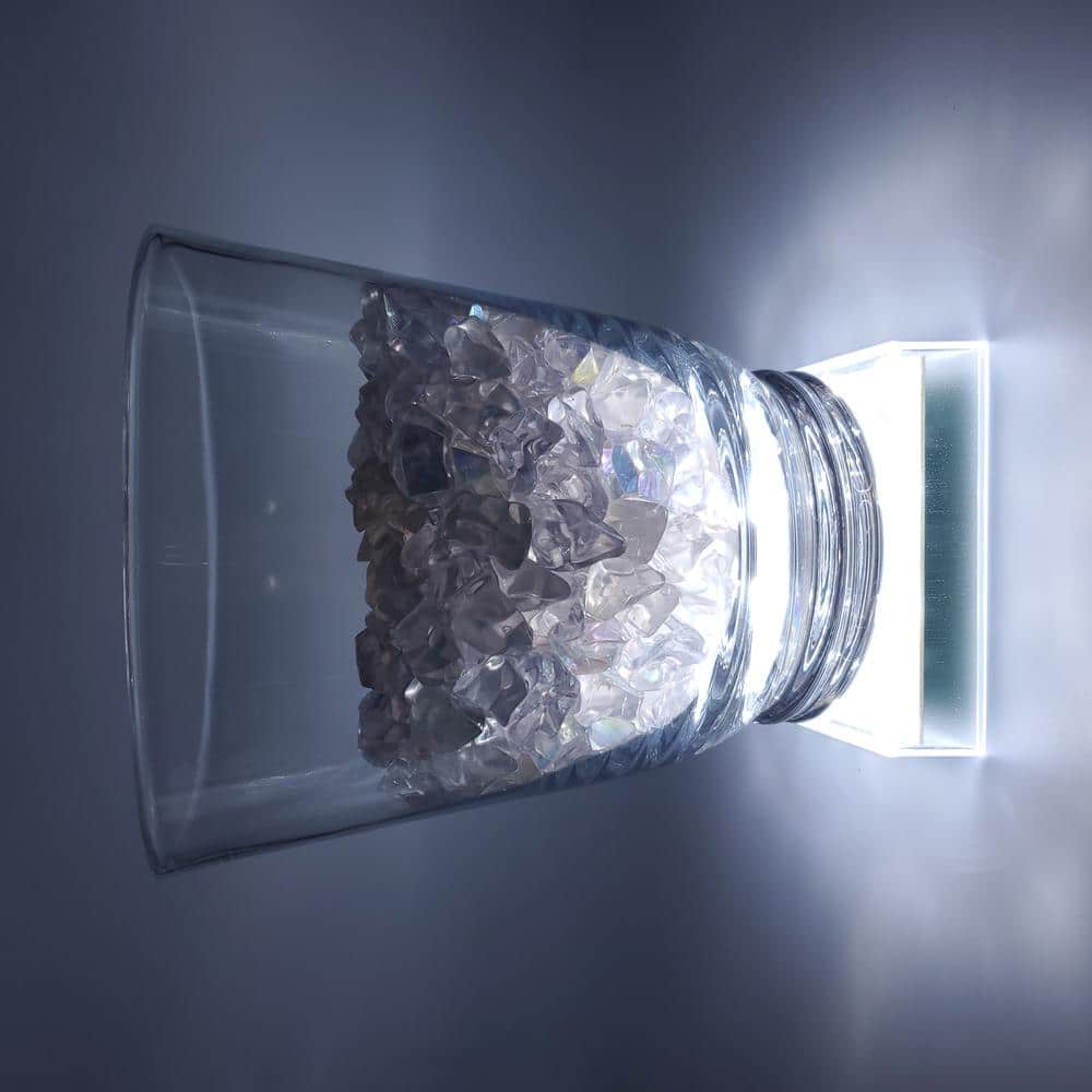 Square Cool White LED Battery Operated Base Light