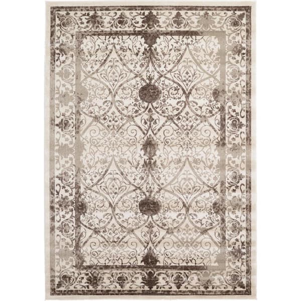 La Jolla Traditional Brown 7' 0 x 10' 0 Area Rug