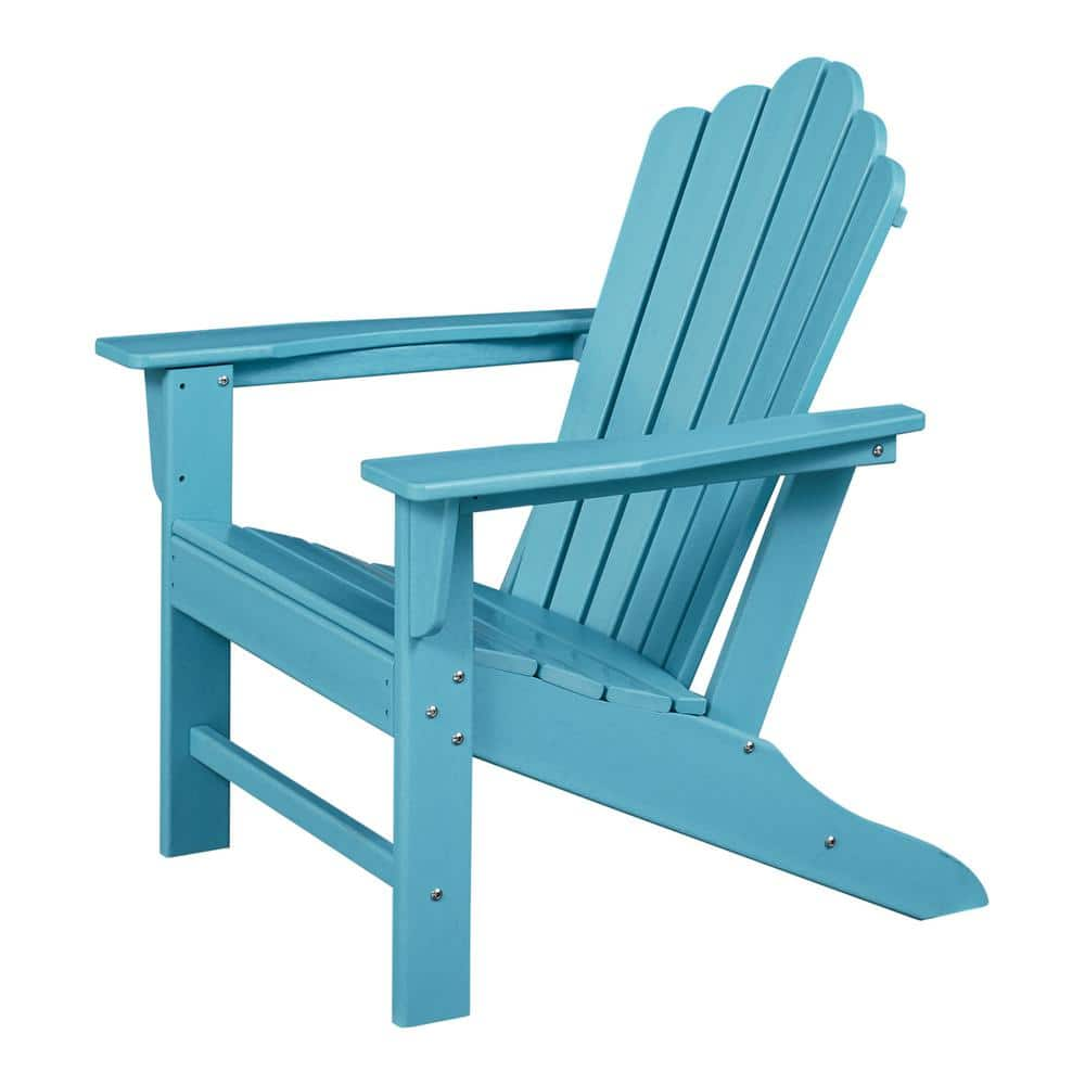 Itapo Blue Plastic Adirondack Chair JR W74931095 The Home Depot   Plastic Adirondack Chairs Jr W74931095 64 1000 