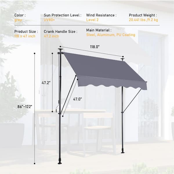 Vela De Sombra Rectangular 1x4 M | Toldo Impermeable Exterior | Protección UV 98% Para Jardín, Terraza O Piscina