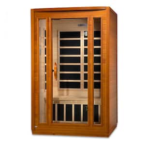 LifeSauna 2-Person Indoor Infrared Sauna Hemlock with FAR Infrared Therapy, Bluetooth Sound System and Chromotherapy