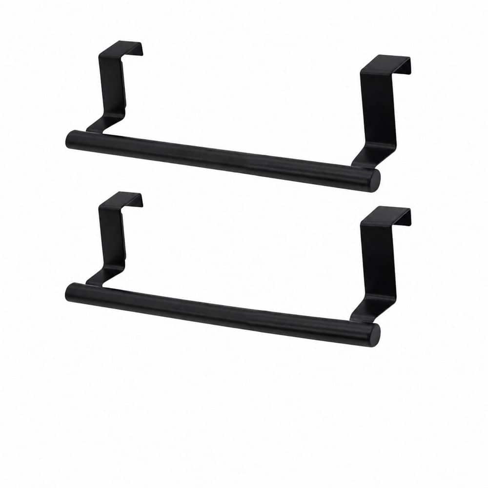 Over the Door Towel Rack 2 Pack Matte Black 9 Inch Bar Holder for Cabinets EVA Pads Non Slip Blocks Set price history on PriceWatchPro