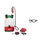 M18 18-Volt 4 Gal. Lithium-Ion Cordless Switch Tank Backpack Pesticide Sprayer Kit with Battery Charger & Safety Glasses