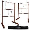 SWOOC Games - Wooden Ladder Ball Game Set (Weather Resistant) - 10 Games Included & Carrying Case - Easy, No Tool Set Up - Ladder Toss Outdoor