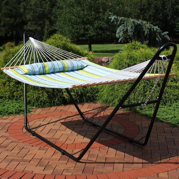 アウトドア寝具 Minimo Quilt UDD Hiker's Depot Sunnydaze 11-3/4 ft. Quilted 2-Person Hammock with Multi-Use