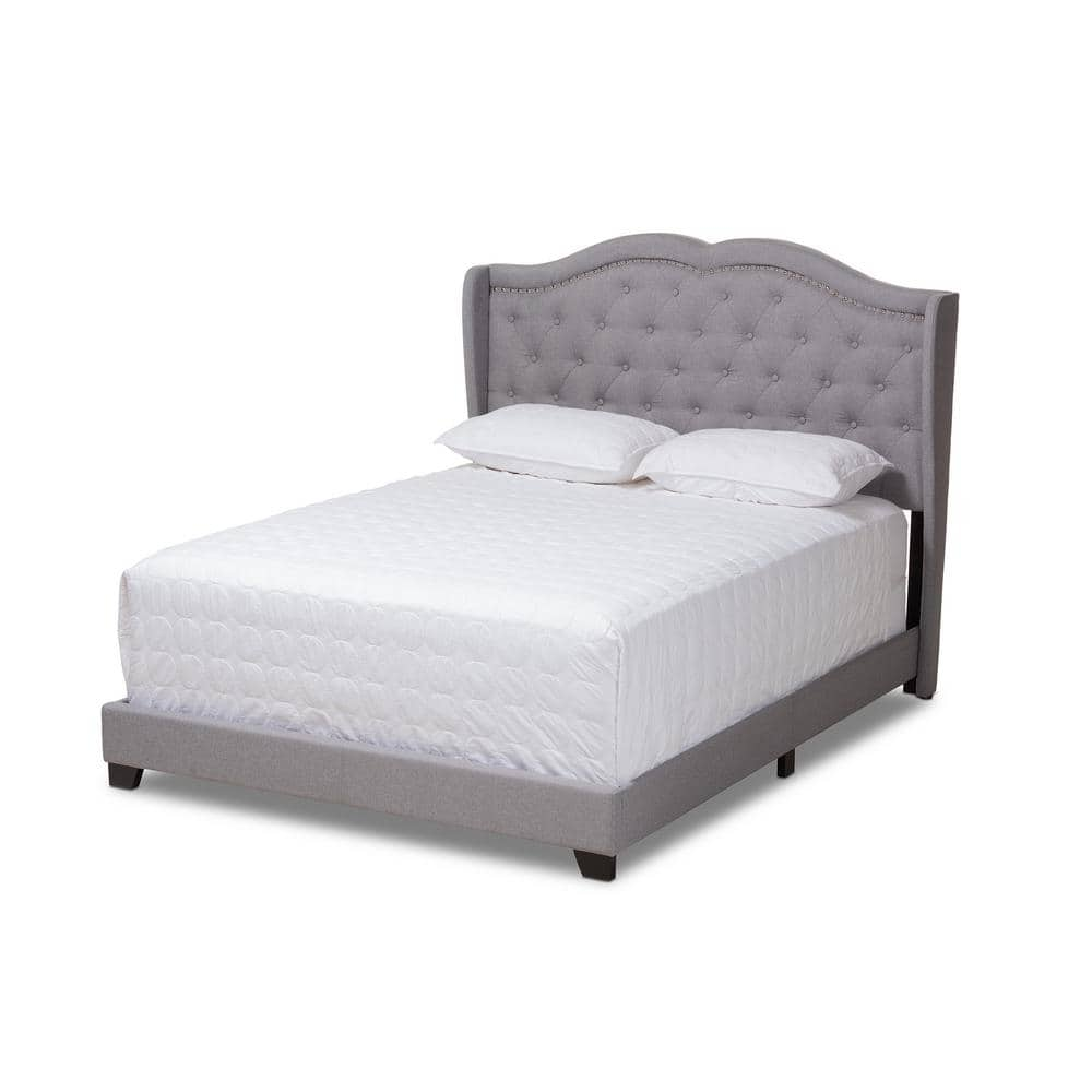 Baxton Studio Aden Gray King Bed 149-8972-HD - The Home Depot