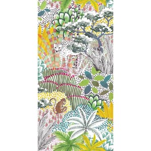 28.29 sq. ft. Tamara Day Jungle Vibe Yellow Peel and Stick Wallpaper