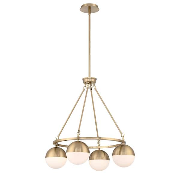 A & B Home 24 Pineapple Chandelier in Gold Finish 43061
