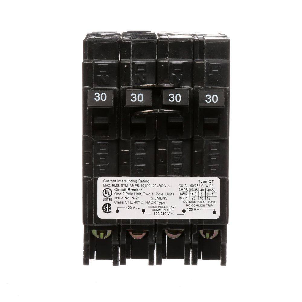 SIEMENS/ITE 2-POLE 30A 240V CIRCUIT BREAKERS Q230/QP230 Details about   LOT OF 2 GUARANTEED 