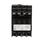 30 Amp Double-Pole and (2) 30 Amp Single-Pole Type QT Quad Circuit Breaker
