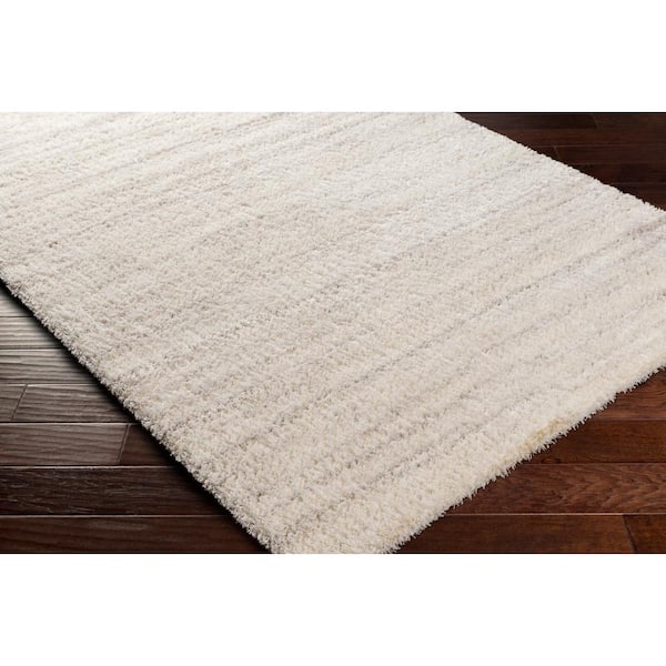 Cloudy shag Cream 8 ft. x 10 ft. Indoor Area Rug