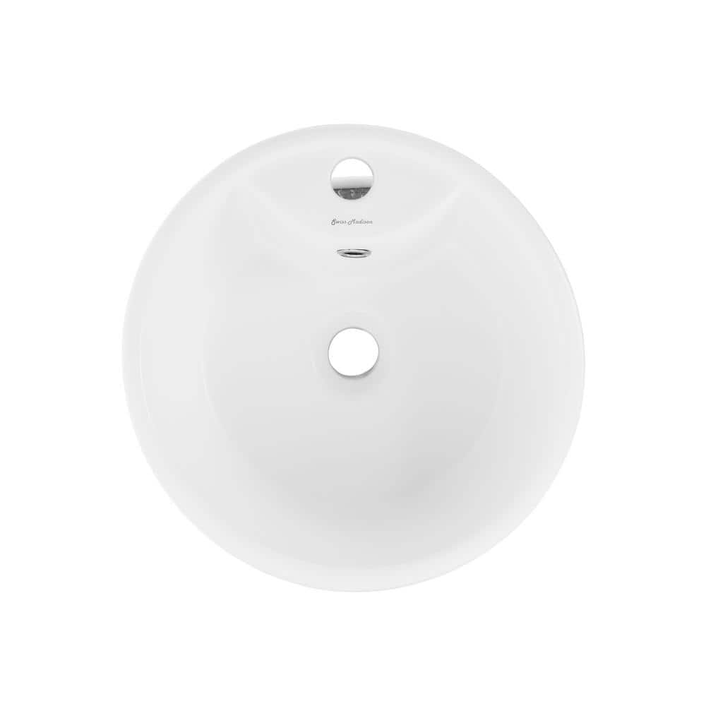 Monaco 33" Matte White Ceramic Pedestal Bathroom Sink
