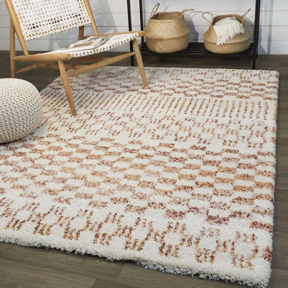 Himalaya Sherpa Cozy Kids' Shag Rug - Orange, 5' x 7'