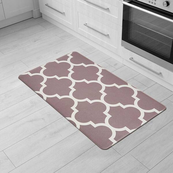 World Rug Gallery Kitchen Gray 18x30 Anti-Fatigue Standing Mat