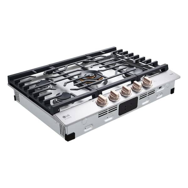 cocoページ LG STUDIO 30 in. Gas Cooktop in Essence White with 5-Burners