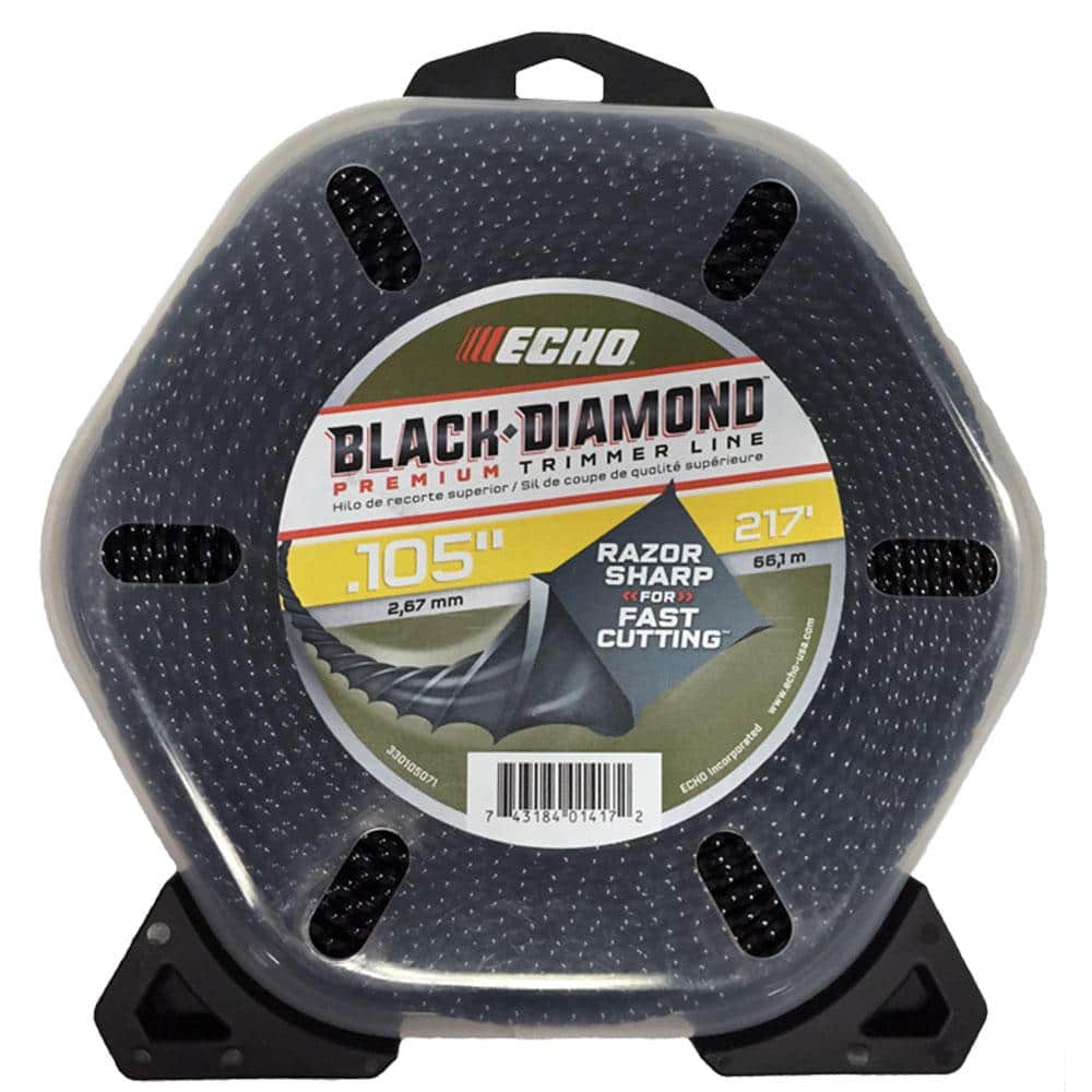 ECHO .105" Black Diamond Trimmer Line (217 ft.) Large Clam 330105071 -  The Home Depot