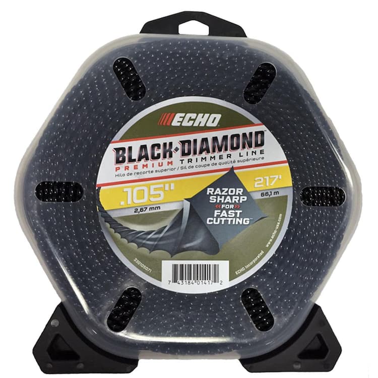 ECHO .105" Black Diamond Trimmer Line (217 ft.) Large Clam
