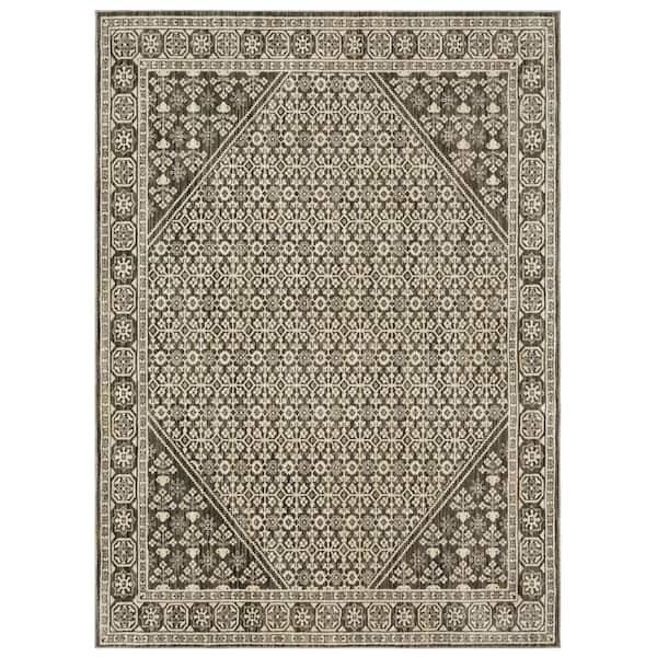 Arlena Brown 2 ft. x 7 ft. Traditional Indoor Area Rug