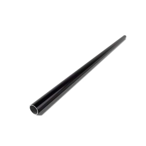Deckorators 3/4 in. x 3/4 in. x 40 in. Satin Black Aluminum Round Classic Baluster (10-Pack)