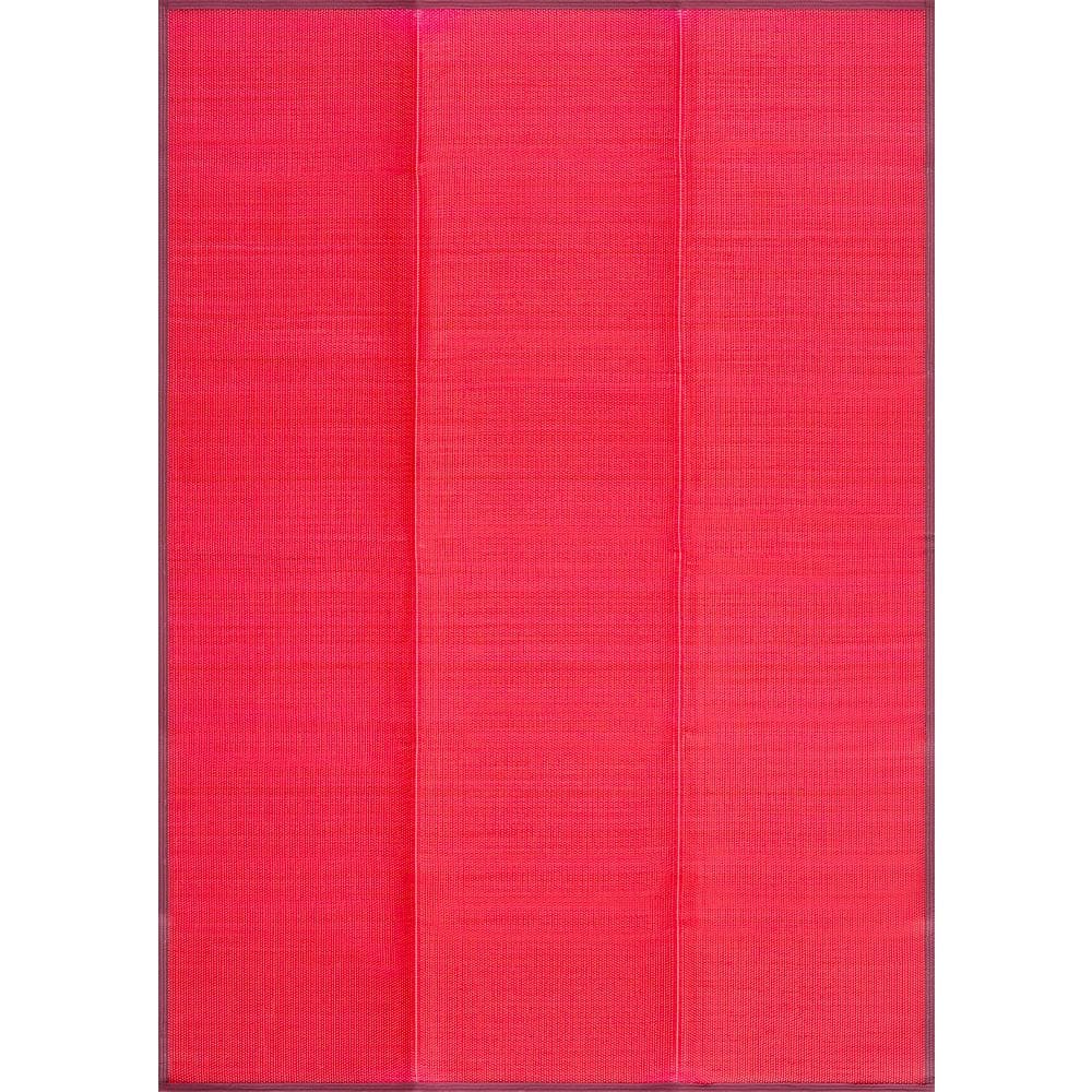 Luna Red 6 ft. x 9 ft. Solid Indoor/Outdoor Area Rug price history on PriceWatchPro
