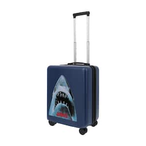 NBC STUDIOS JAWS 22 .5 in.  BLUE CARRY-ON LUGGAGE SUITCASE