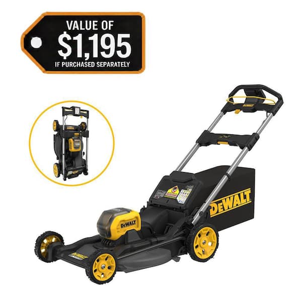 FLEXVOLT 1x60V MAX 21 in. Cordless Battery Powered Push Lawn Mower Kit with (2) 3.0 Ah Batteries and Chargers