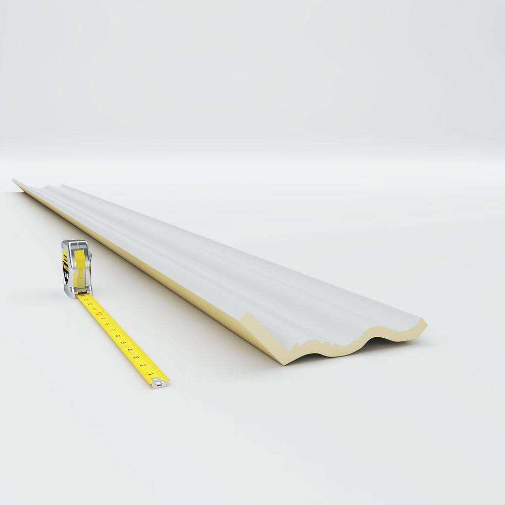 94.5" White Polyurethane Crown Fascia Moulding