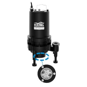 Contractor Series 2 HP Cast Iron Submersible Grinder/Sewage Pump