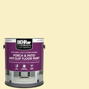 1 gal. #400A-1 Candlelight Yellow Textured Low-Lustre Enamel Interior/Exterior Porch and Patio Anti-Slip Floor Paint