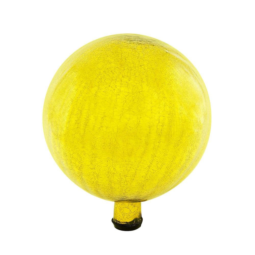 Decorative Reflecting Glass Gazing Globe, 12 in. Dia, Lemon Yellow price history on PriceWatchPro