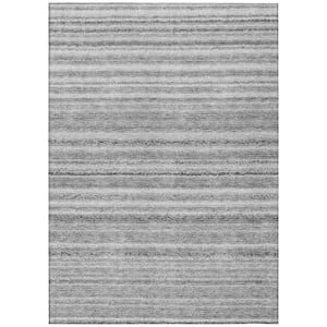 Chantille ACN598 Gray 5 ft. x 7 ft. 6 in. Machine Washable Indoor/Outdoor Geometric Area Rug