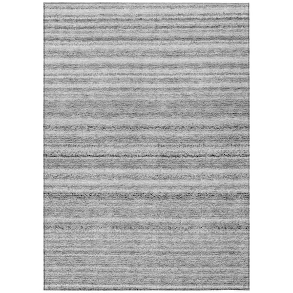 Chantille ACN598 Gray 8 ft. x 10 ft. Machine Washable Indoor/Outdoor Geometric Area Rug