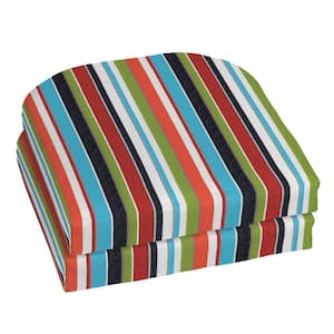 18 x 18 Sunbrella Carousel Confetti Outdoor Chair Cushion (2-Pack)